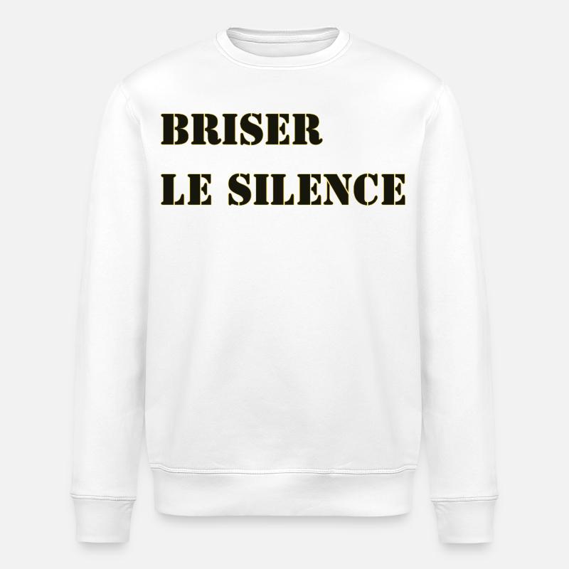 BRISER LE SILENCE - Sweat bio ROLLER Stanley/Stella Unisexe - blanc