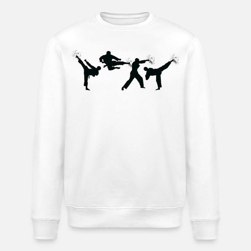 Karatéka - Sweat bio ROLLER Stanley/Stella Unisexe - blanc