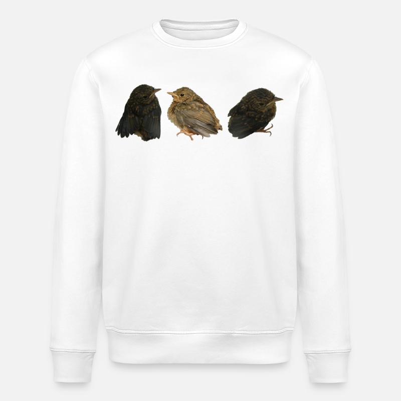 Robin Branches - Sweat bio ROLLER Stanley/Stella Unisexe - blanc