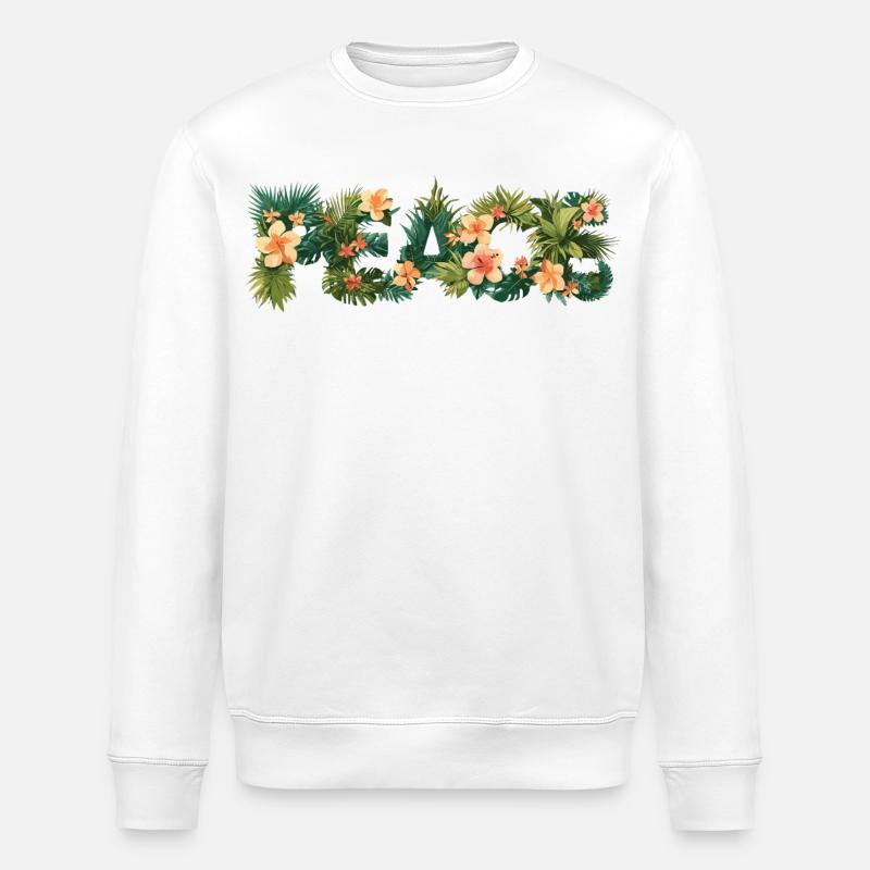 Peace - Summer Vibes - Stanley/Stella Unisex Bio-Sweatshirt ROLLER - Weiß