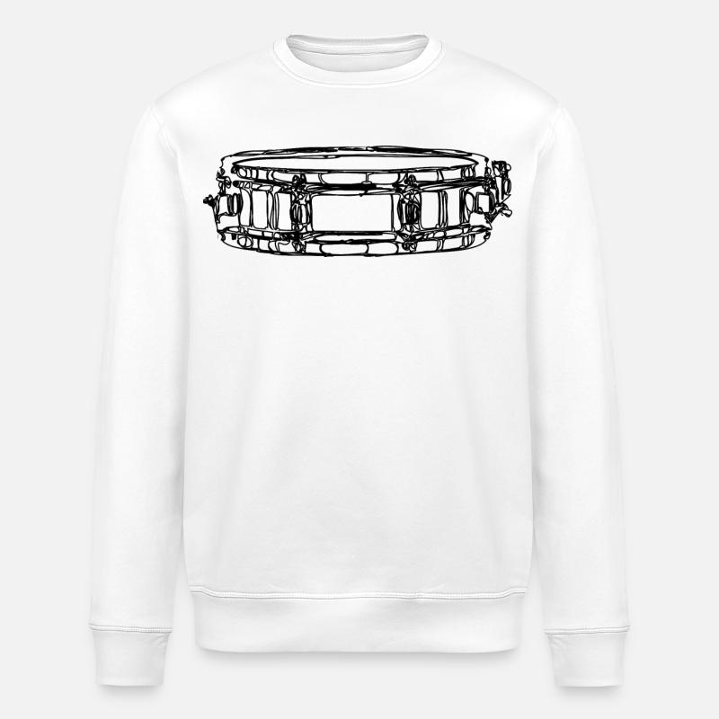 Kleine Trommel - Stanley/Stella Unisex Bio-Sweatshirt ROLLER - Weiß