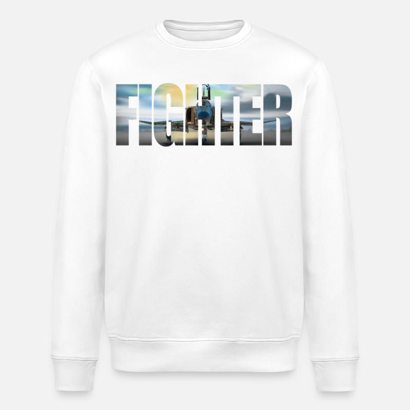 Chasseur F-4 Phantom - Sweat bio ROLLER Stanley/Stella Unisexe - blanc