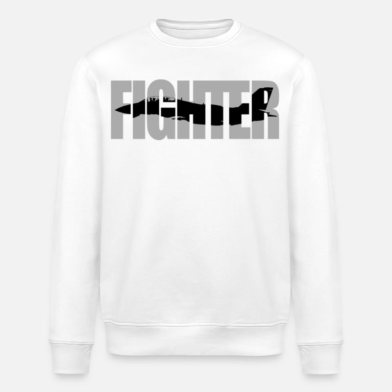 Fighter F-14 Tomcat - Stanley/Stella Unisex Bio-Sweatshirt ROLLER - Weiß