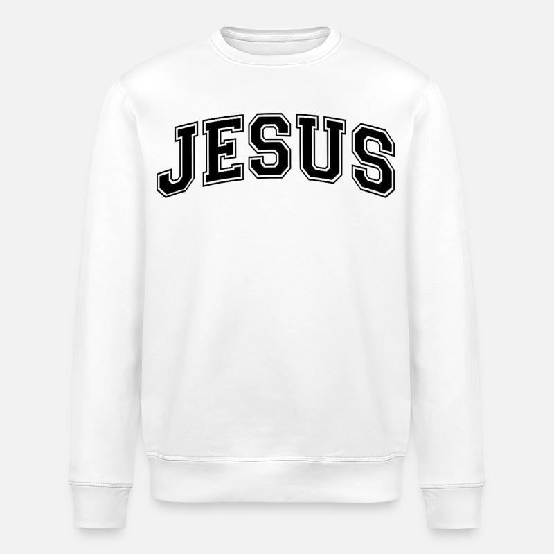 Jésus | Avec amour | Foi | Don - Sweat bio ROLLER Stanley/Stella Unisexe - blanc