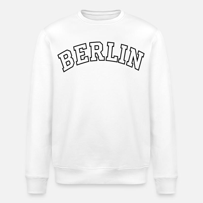 Contour de l’arc de Berlin - Sweat bio ROLLER Stanley/Stella Unisexe - blanc
