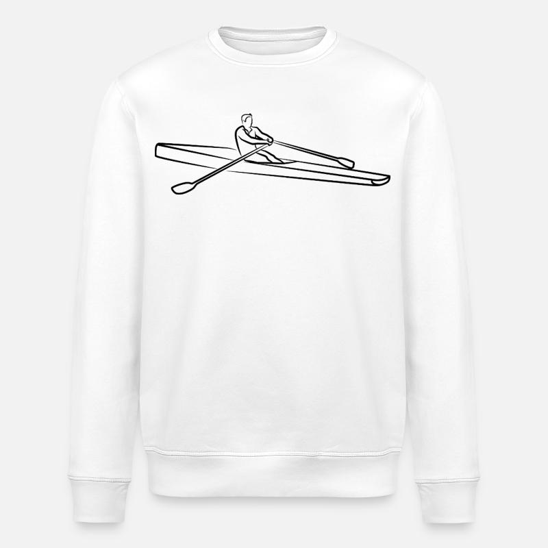 Rameur - Sweat bio ROLLER Stanley/Stella Unisexe - blanc