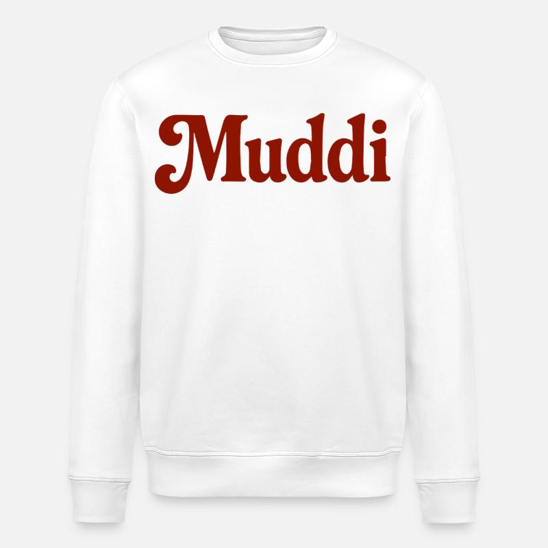 Herzstück Muddi - Stanley/Stella Unisex Bio-Sweatshirt ROLLER - Weiß