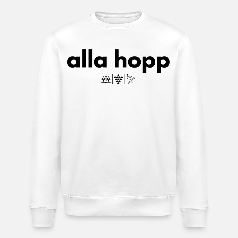 alla hopp - Stanley/Stella Unisex Bio-Sweatshirt ROLLER - Weiß