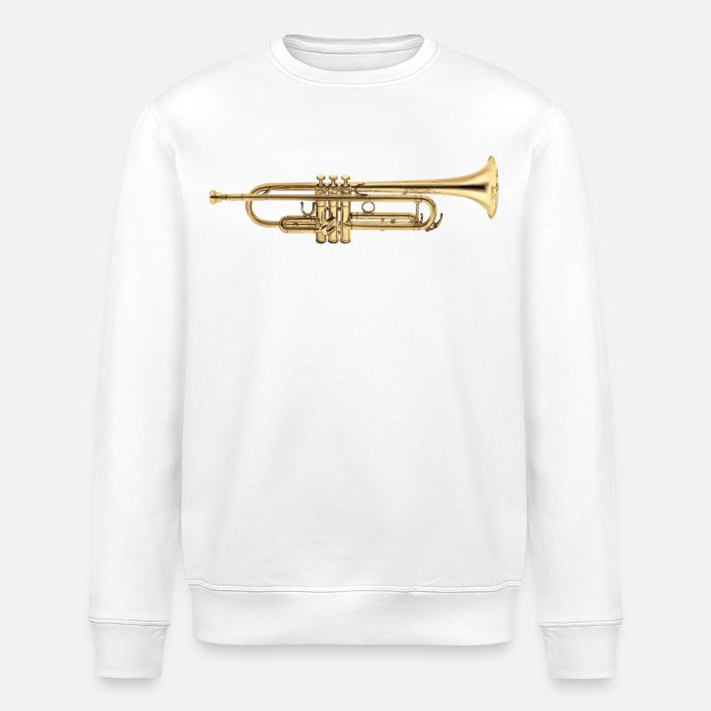 Trompete - Stanley/Stella Unisex Bio-Sweatshirt ROLLER - Weiß