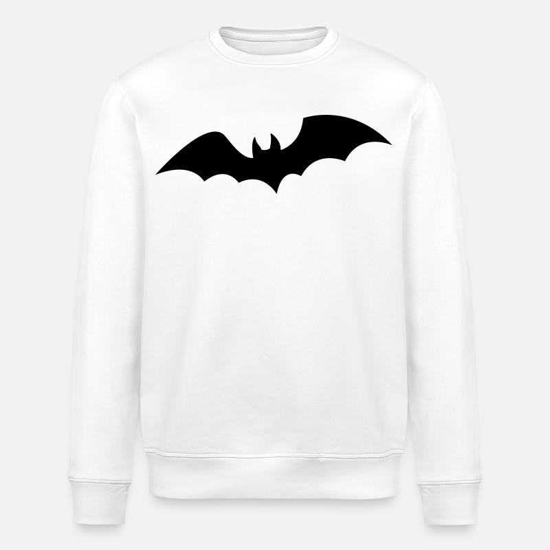 Fledermaus - Stanley/Stella Unisex Bio-Sweatshirt ROLLER - Weiß