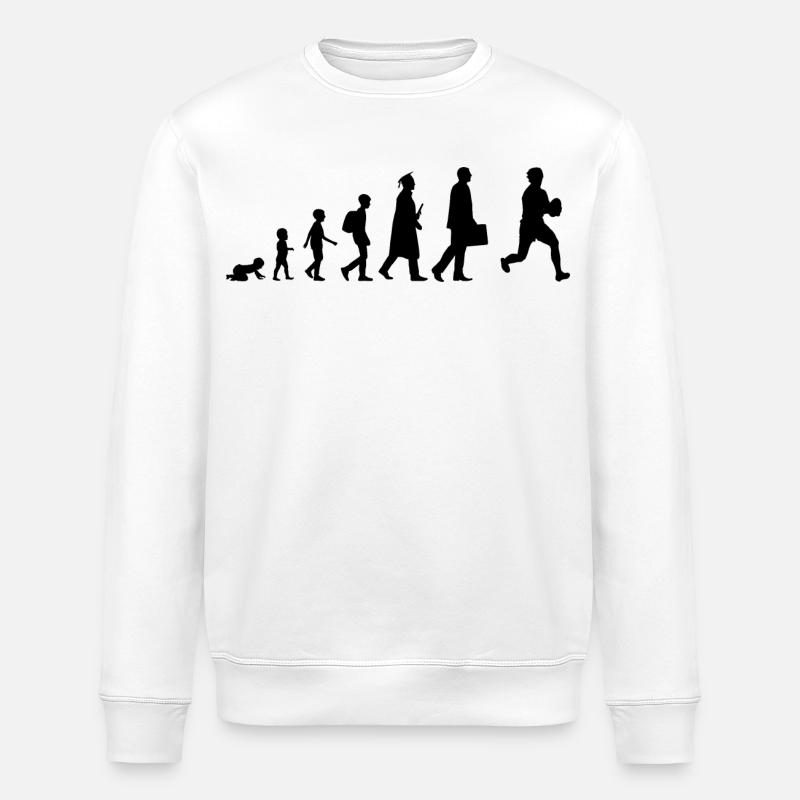 Entwicklung des Rugbyspielers - Stanley/Stella Unisex Bio-Sweatshirt ROLLER - Weiß