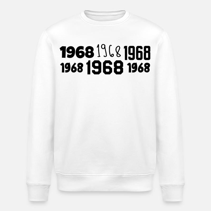 1968 – Großartig seit 1968 - Stanley/Stella Unisex Bio-Sweatshirt ROLLER - Weiß