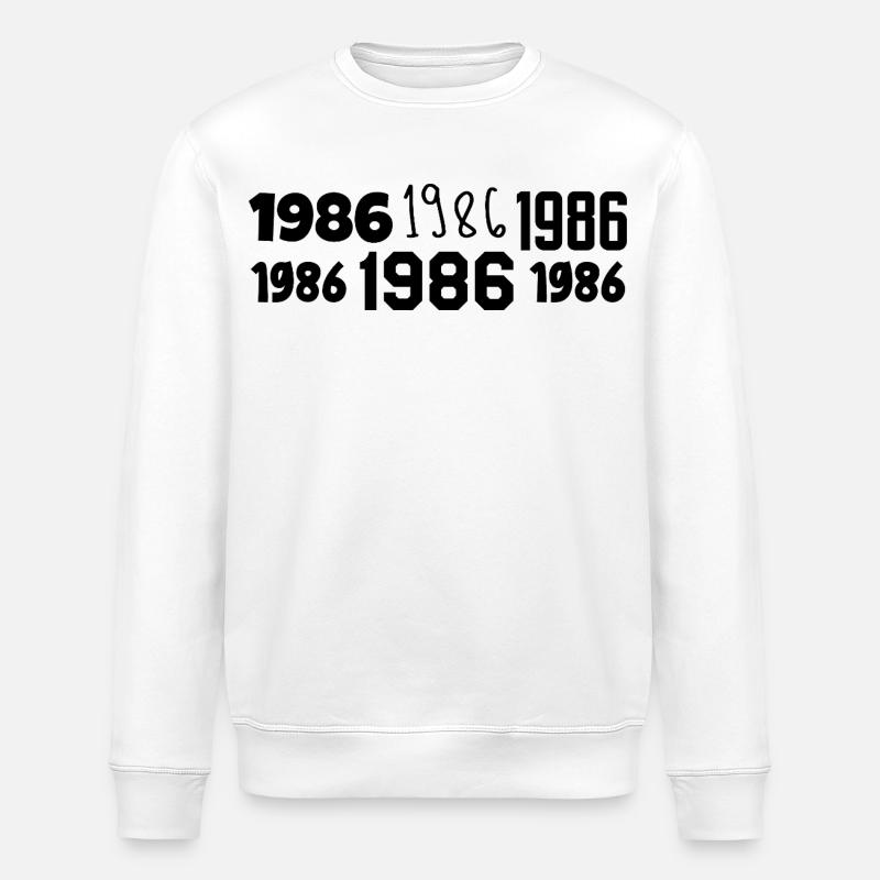 1986 – Großartig seit 1986 - Stanley/Stella Unisex Bio-Sweatshirt ROLLER - Weiß