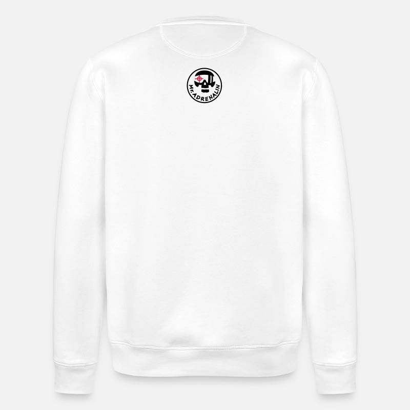 Mr. Adrenalin Pilot - Stanley/Stella Unisex Bio-Sweatshirt ROLLER - Weiß