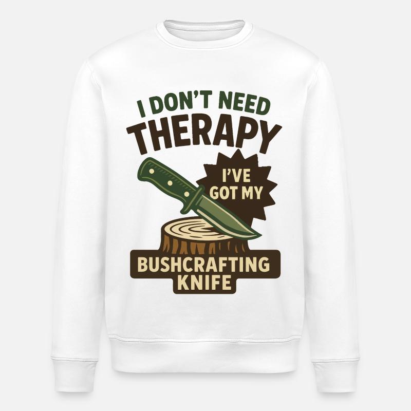 Prepper Survival Bushcrafting Knife Therapy - Sweat bio ROLLER Stanley/Stella Unisexe - blanc