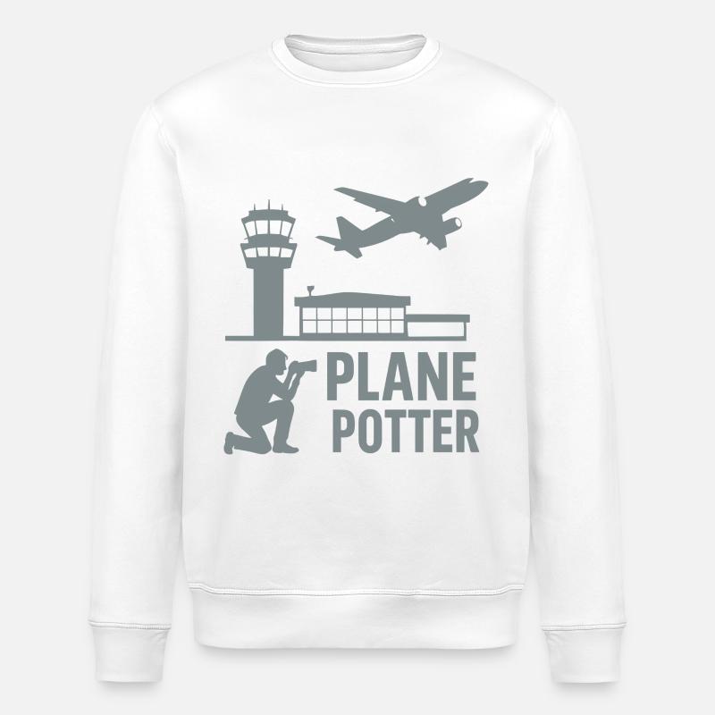 Avion – Conception d’observateurs d’aéronefs - Sweat bio ROLLER Stanley/Stella Unisexe - blanc