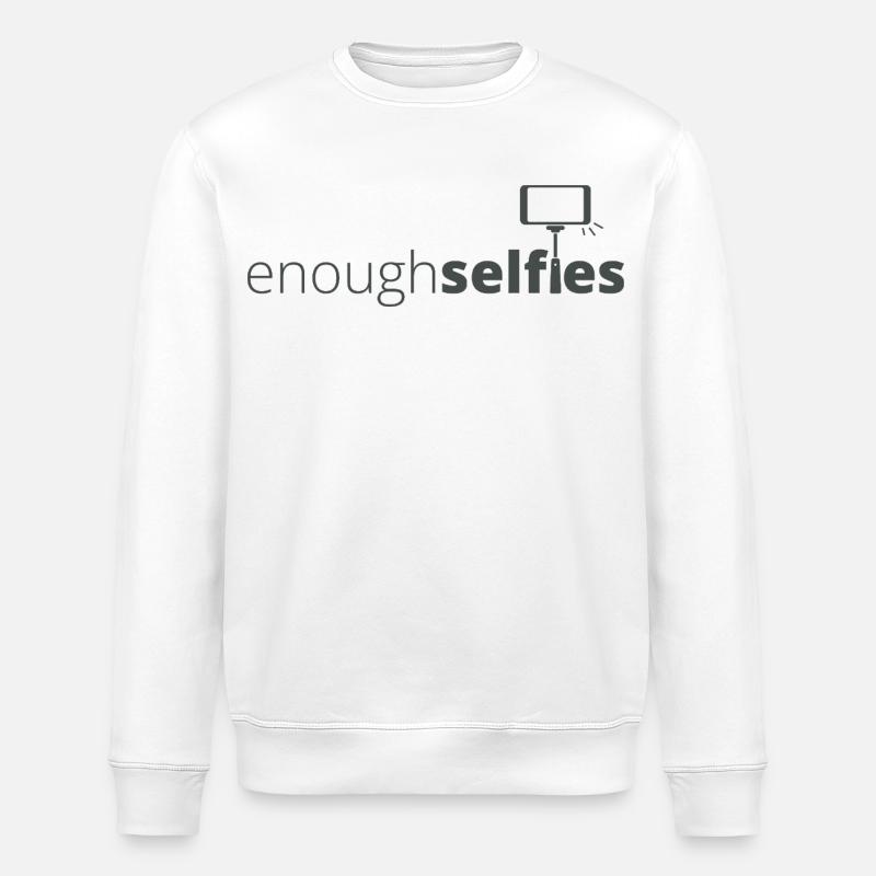 Enough_dark - Stanley/Stella Unisex Bio-Sweatshirt ROLLER - Weiß