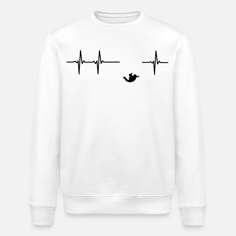 Parachute jumper pulse - Stanley/Stella ROLLER Unisex Organic Sweatshirt - white