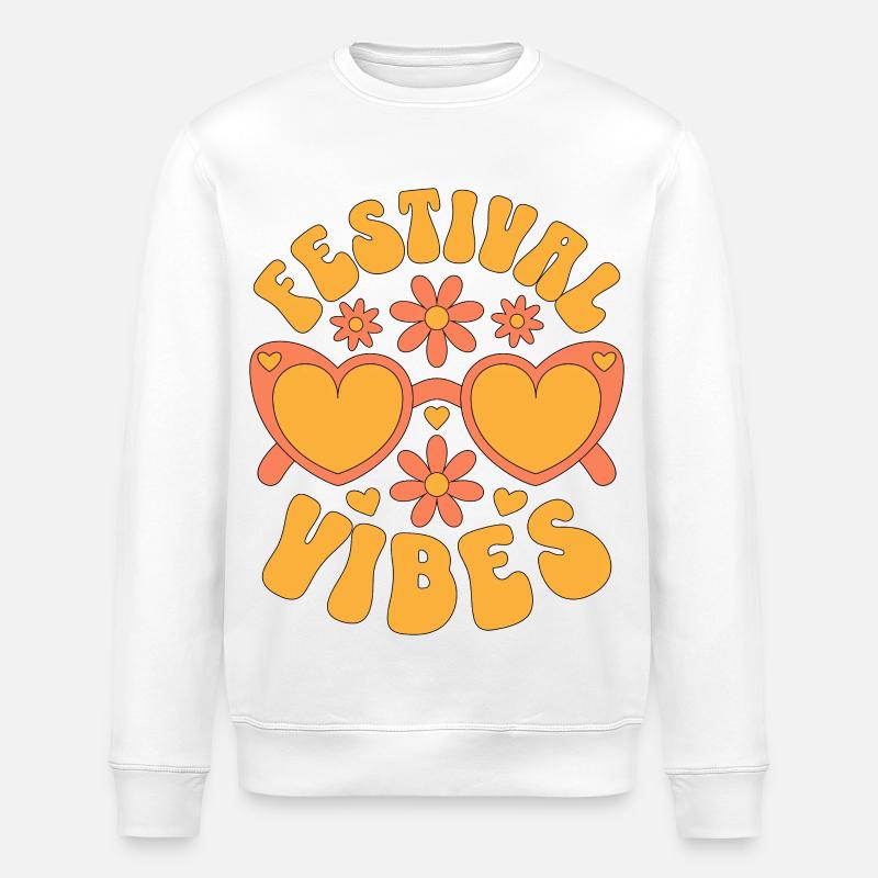 Festival Vibes - Stanley/Stella Unisex Bio-Sweatshirt ROLLER - Weiß