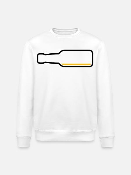 Bottiglia di birra vuota (Simbolo birra / POS 2C) - Felpa ecologica unisex ROLLER di Stanley/Stella - bianco