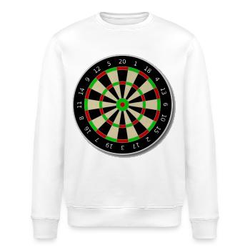 dartboard - Stanley/Stella ROLLER Unisex Organic Sweatshirt - white - Front - Nik (191cm)