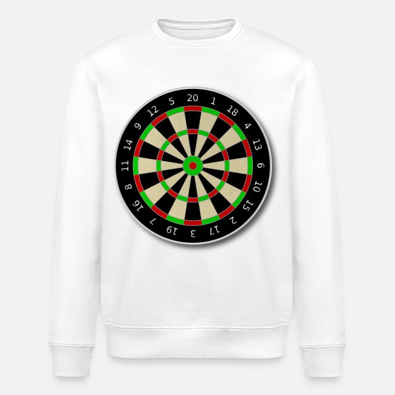 Dartscheibe - Stanley/Stella Unisex Bio-Sweatshirt ROLLER - Weiß
