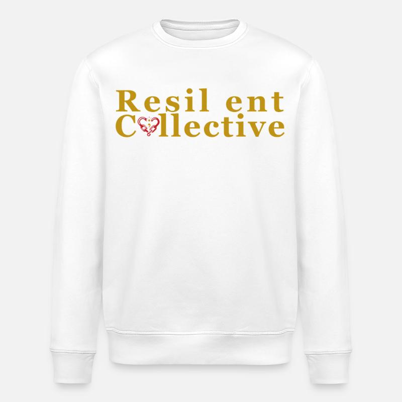 Widerstandsfähiges Kollektiv-Logo - Stanley/Stella Unisex Bio-Sweatshirt ROLLER - Weiß