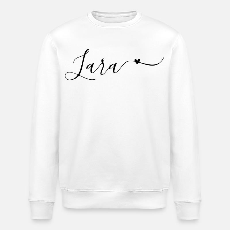 Prénom Lara Décoratif - Sweat bio ROLLER Stanley/Stella Unisexe - blanc