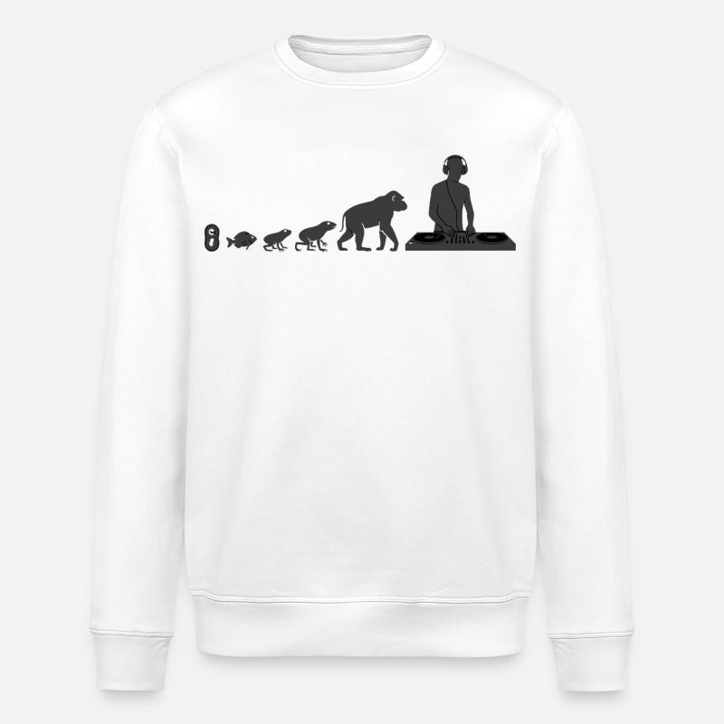 Evolution zum DJ - Stanley/Stella Unisex Bio-Sweatshirt ROLLER - Weiß