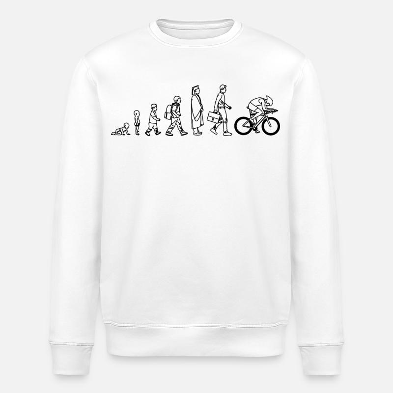 Entwicklung eines Radfahrers - Stanley/Stella Unisex Bio-Sweatshirt ROLLER - Weiß