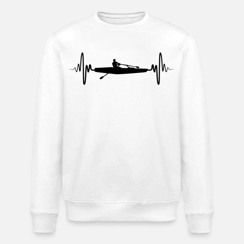 Rameur - Sweat bio ROLLER Stanley/Stella Unisexe - blanc