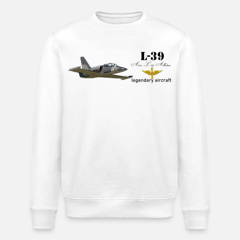 L-39 Albatros - Stanley/Stella Unisex Bio-Sweatshirt ROLLER - Weiß