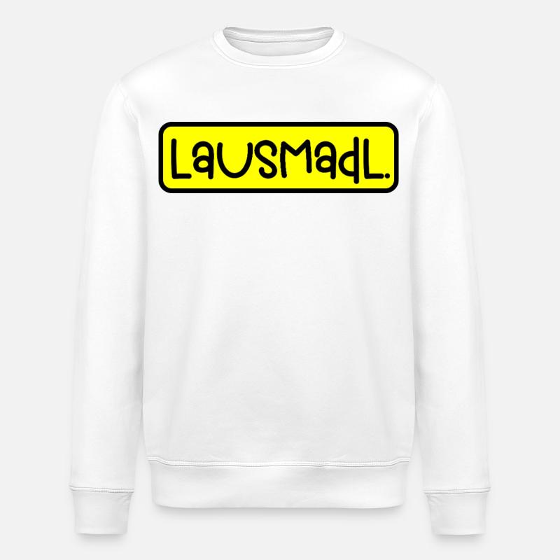 Lausmadl - Stanley/Stella Unisex Bio-Sweatshirt ROLLER - Weiß