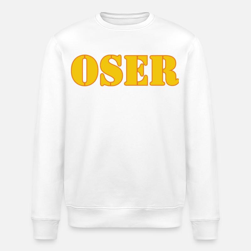 OSER - Sweat bio ROLLER Stanley/Stella Unisexe - blanc