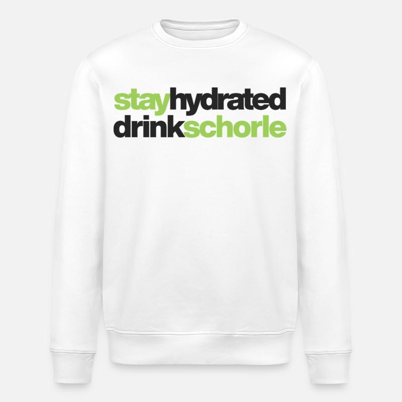 stay hydrated - drink schorle - Stanley/Stella Unisex Bio-Sweatshirt ROLLER - Weiß