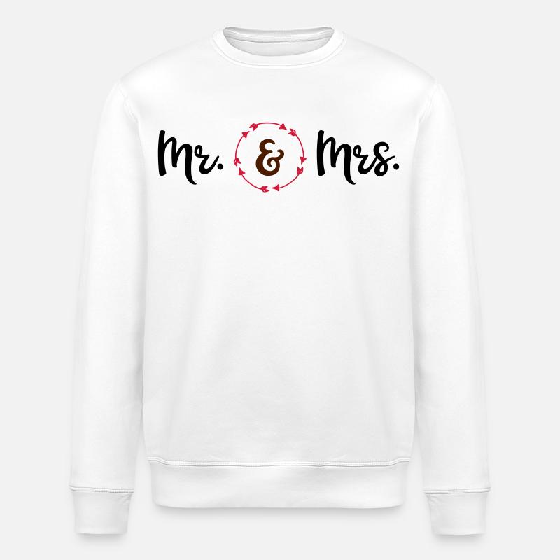 wedding - Stanley/Stella ROLLER Unisex Organic Sweatshirt - white