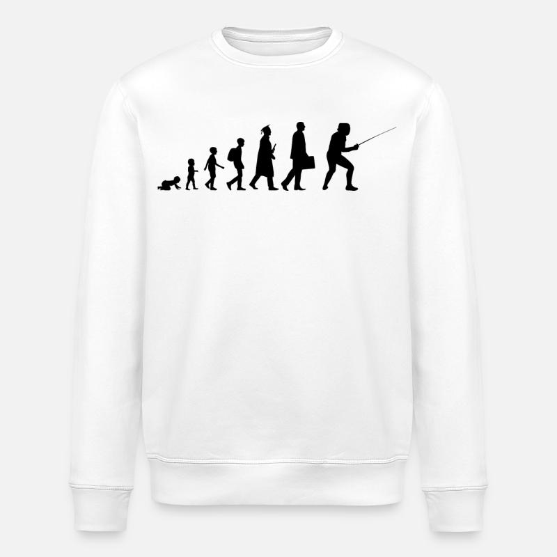 Entwicklung des Fechten - Stanley/Stella Unisex Bio-Sweatshirt ROLLER - Weiß