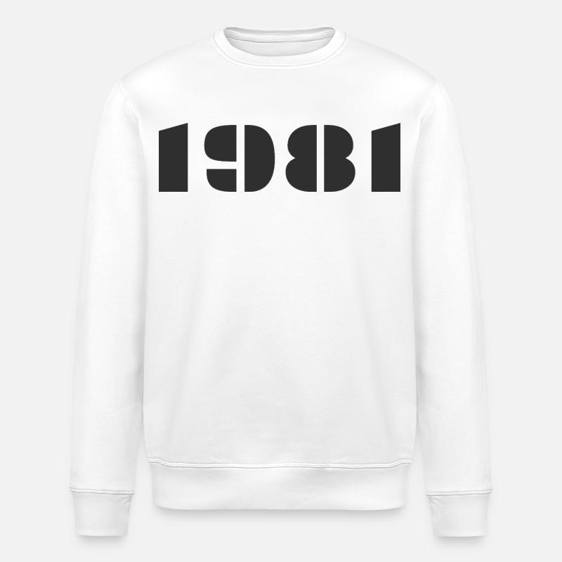 1981 - Stanley/Stella ROLLER Unisex Organic Sweatshirt - white