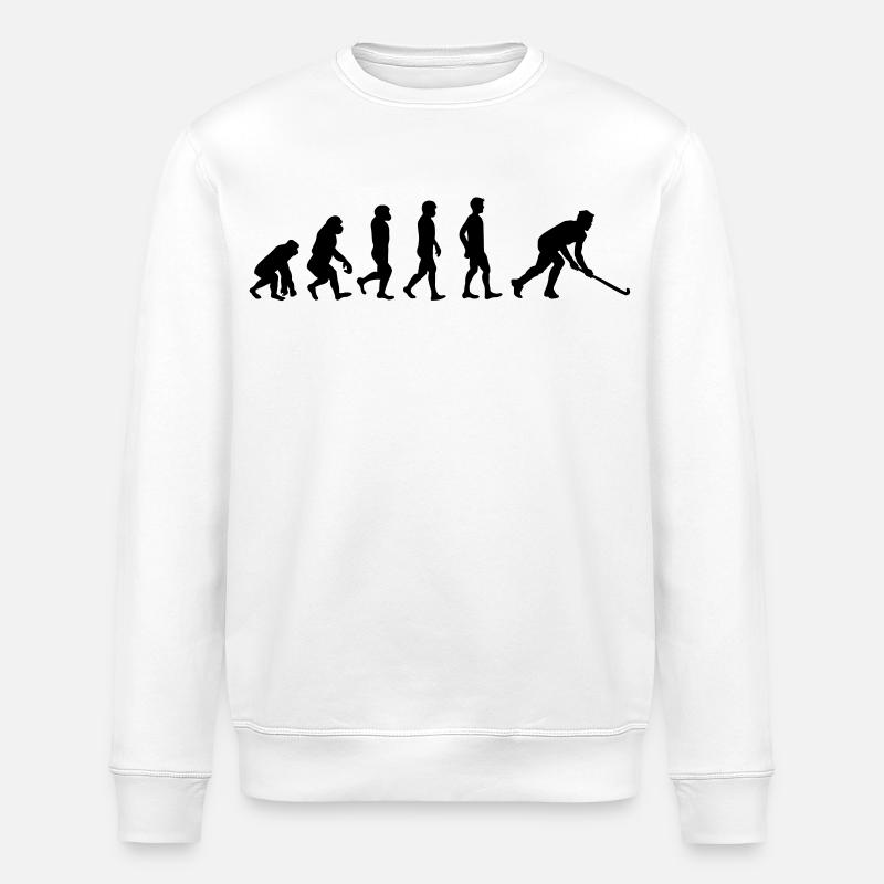 Floorball evolution - Stanley/Stella ROLLER Unisex Organic Sweatshirt - white