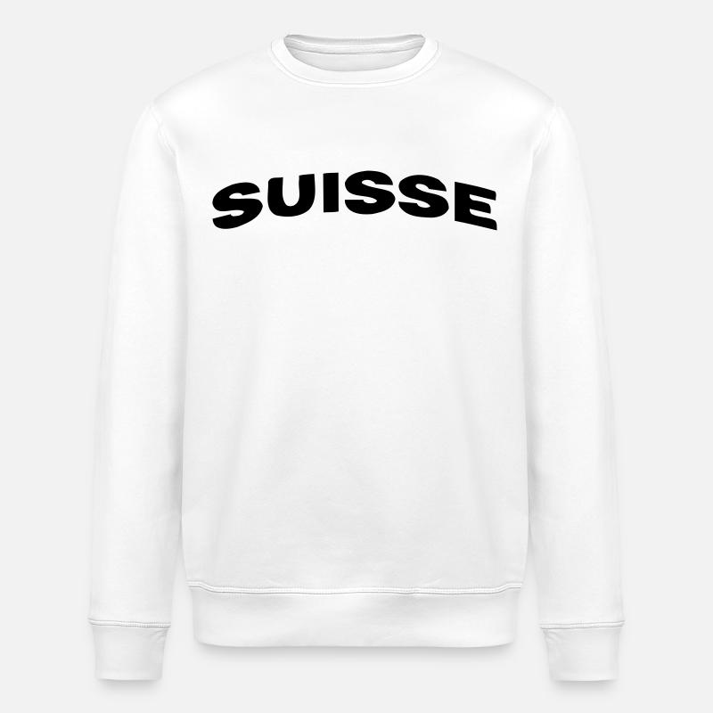 Schweiz - Stanley/Stella Unisex Bio-Sweatshirt ROLLER - Weiß
