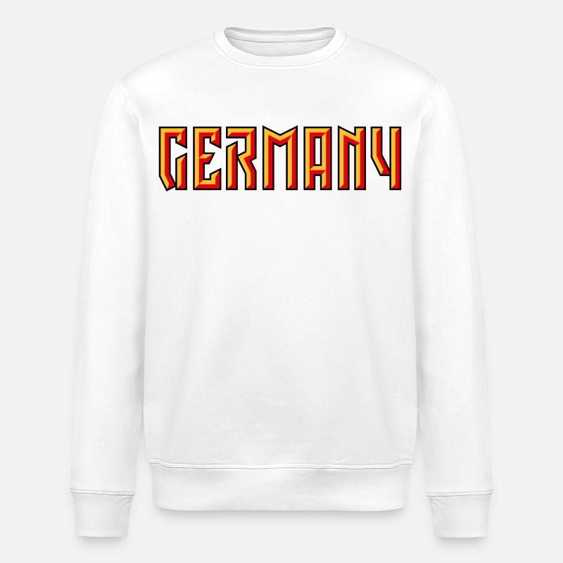 Germany Schriftzug (Relief / 3D / 3C) - Stanley/Stella Unisex Bio-Sweatshirt ROLLER - Weiß