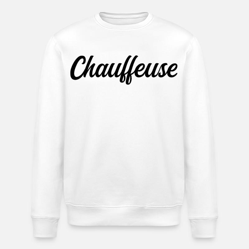 Chauffeuse Routière Professionnelle Conductrice Pr - Sweat bio ROLLER Stanley/Stella Unisexe - blanc