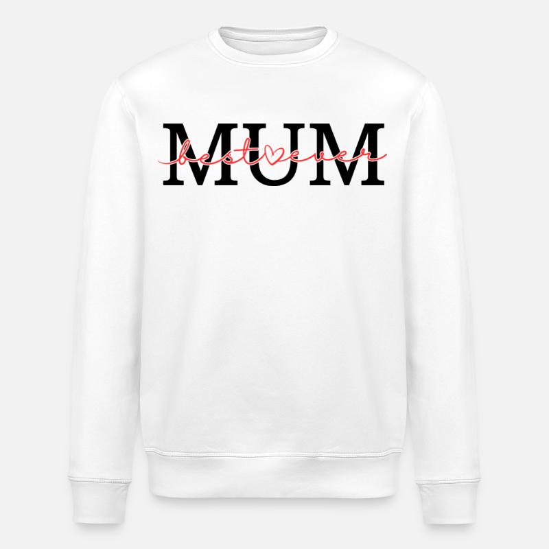 Beste Mutter aller Zeiten - Stanley/Stella Unisex Bio-Sweatshirt ROLLER - Weiß