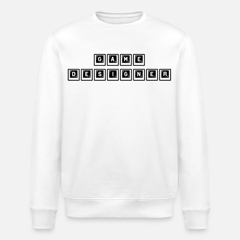 Game Design - Stanley/Stella Unisex Bio-Sweatshirt ROLLER - Weiß
