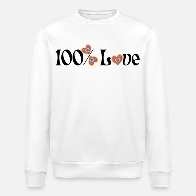 100% d’amour - Sweat bio ROLLER Stanley/Stella Unisexe - blanc