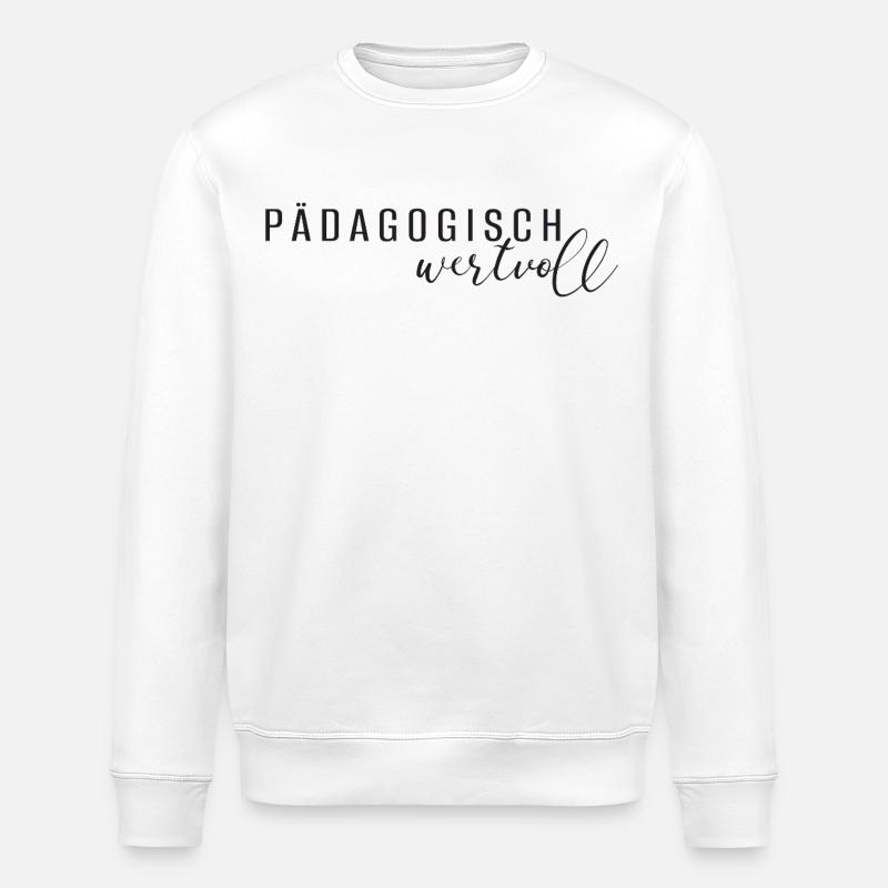 pädagogisch wertvoll - Stanley/Stella Unisex Bio-Sweatshirt ROLLER - Weiß