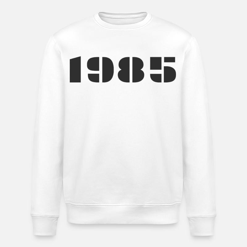 1985 - Stanley/Stella ROLLER Unisex Organic Sweatshirt - white