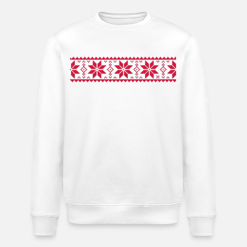 Jacquard - Sweat bio ROLLER Stanley/Stella Unisexe - blanc