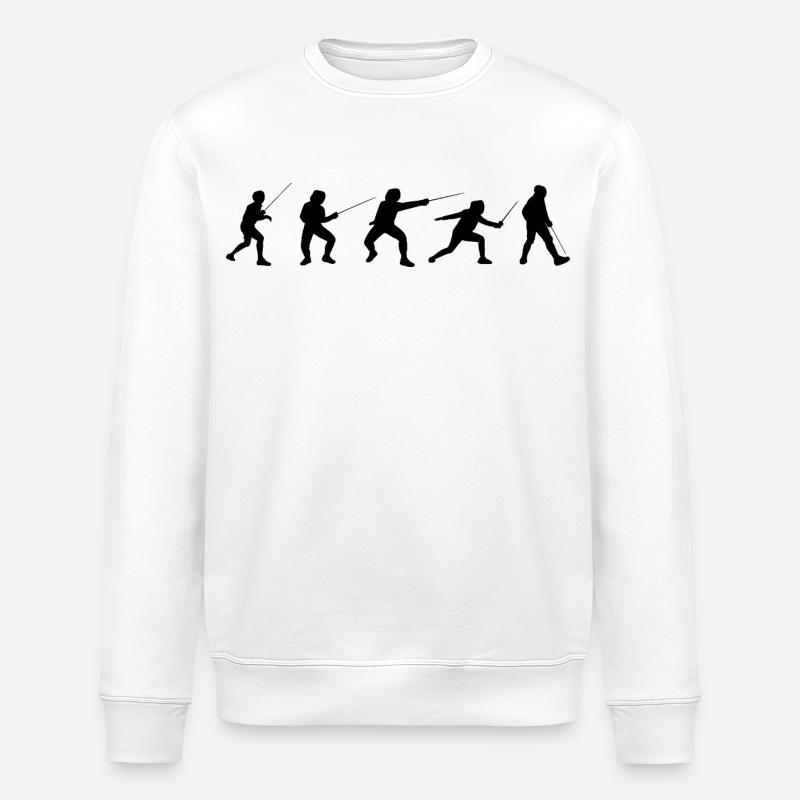 Fecht Taktiken - Stanley/Stella Unisex Bio-Sweatshirt ROLLER - Weiß