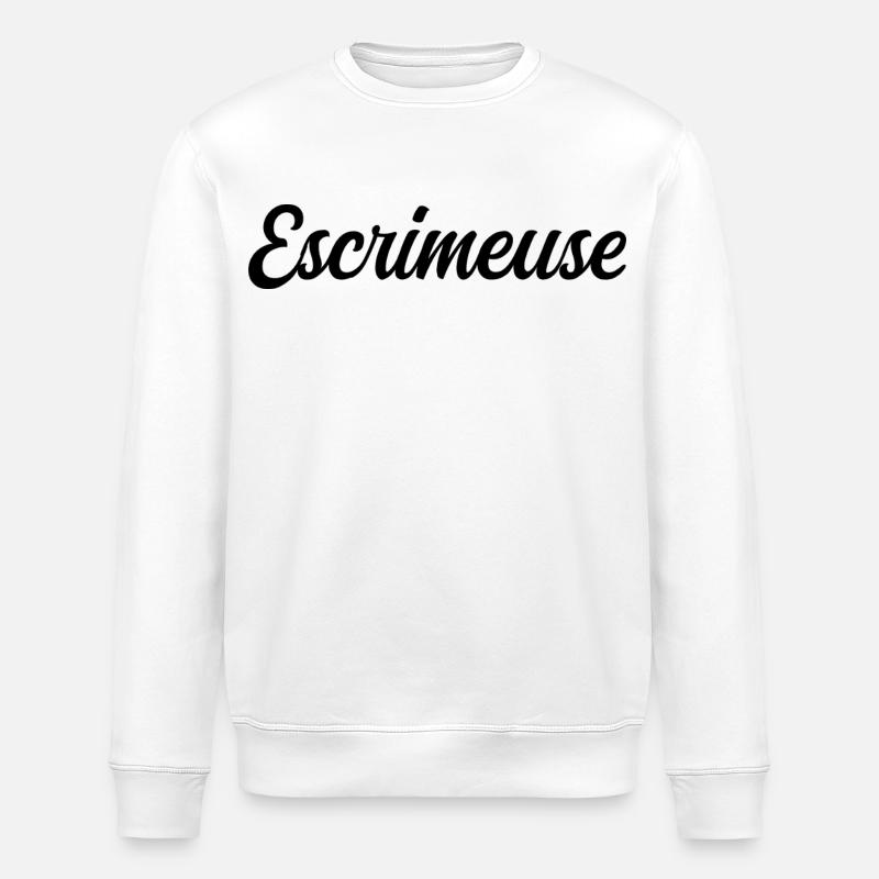 Escrimeuse  - Sweat bio ROLLER Stanley/Stella Unisexe - blanc